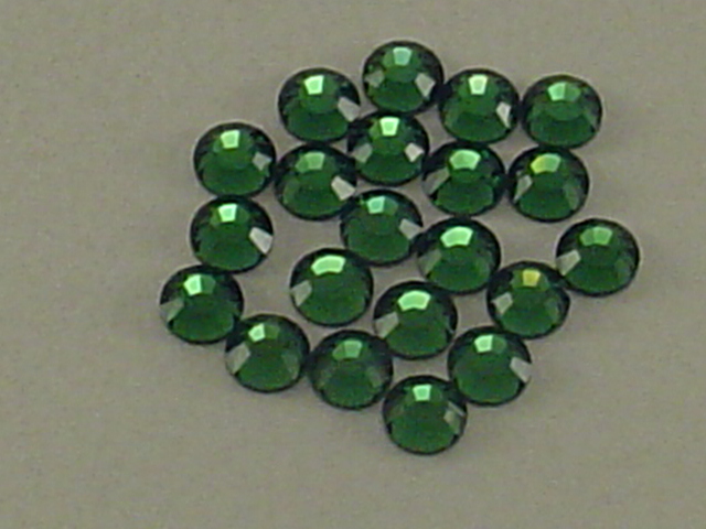 1 Gross 6ss GREEN TURMALINE HOTFIX European Rhinestones